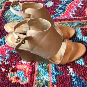 Chinese Laundry Baja Nubuck-Snake wedges